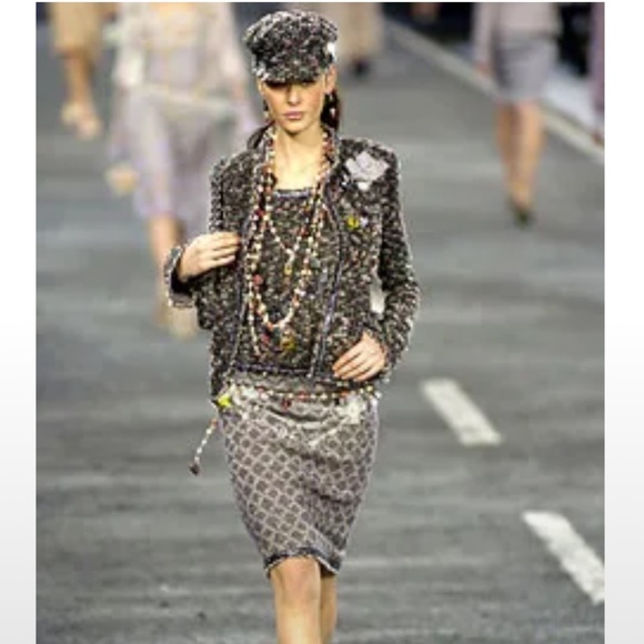 ✨CHANEL Winter Tweed 2004-vintage Jacket EXCELLENT like-new condtn Lagerfeld - Picture 10 of 16